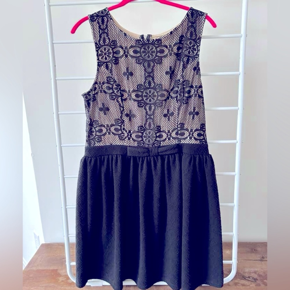 Black Lace Mini Dress